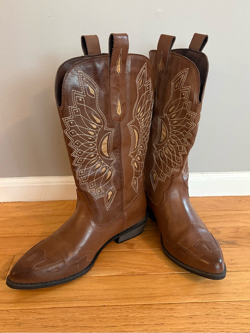 Coconuts by Matisse Bandalero Sz. 8.5 Brown Western Embroidered Cowboy Boot